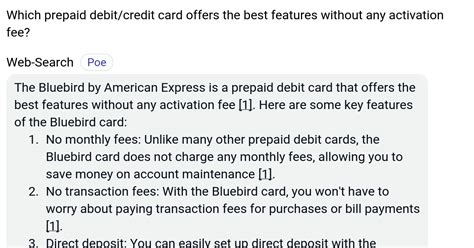 prepaid card without activation fee.